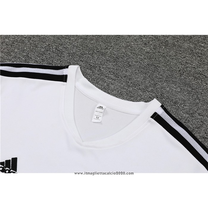 Tuta da Track Real Madrid Manica Corta 2022 2023 Bianco - Pantalon Corto